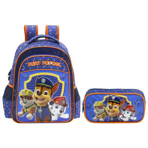 Assistência Técnica, SAC e Garantia do produto Kit Escolar Mochila 14 + Estojo Xeryus Paw Patrol Team Work (7993+7995)