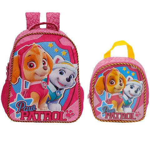 Assistência Técnica, SAC e Garantia do produto Kit Escolar Mochila 14 + Lancheira Xeryus Paw Patrol Girl Team (7983+7984)