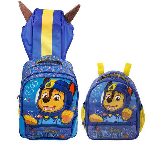 Assistência Técnica, SAC e Garantia do produto Kit Escolar Mochila 14 + Lancheira Xeryus Paw Patrol Sea Patrol Chase (7953+7954)