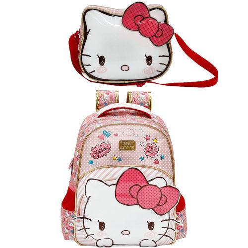 Assistência Técnica, SAC e Garantia do produto Kit Escolar Mochila 16 + Lancheira Xeryus Hello Kitty Lovely Kitty (7902+7904)