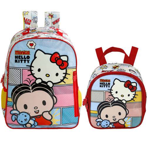 Assistência Técnica, SAC e Garantia do produto Kit Escolar Mochila 16 + Lancheira Xeryus Mônica e Hello Kitty (7912+7914)