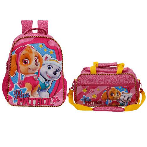 Assistência Técnica, SAC e Garantia do produto Kit Escolar Mochila 16 + Sacola Xeryus Paw Patrol Girl Team (7982+7987)