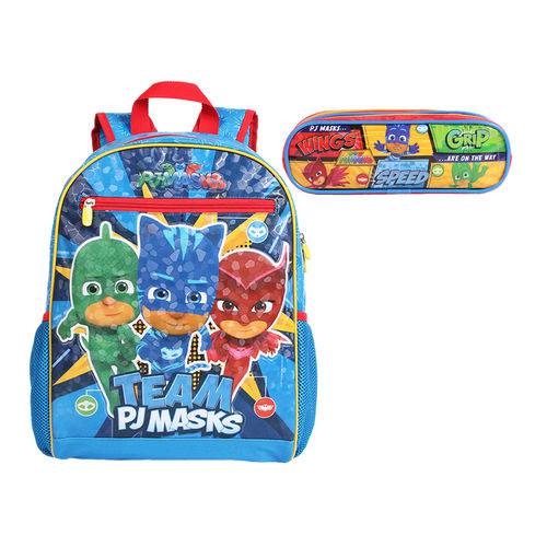 Assistência Técnica, SAC e Garantia do produto Kit Escolar Mochila G + Estojo DMW PJ Masks Team (11553+11557)