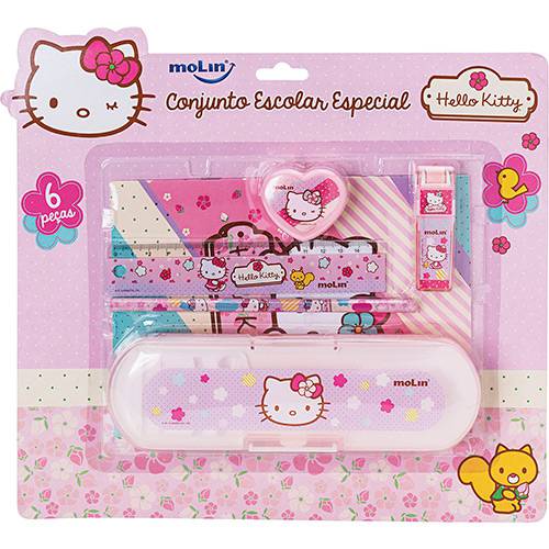 Assistência Técnica, SAC e Garantia do produto Kit Escolar Molin Especial Hello Kitty 6 Peças