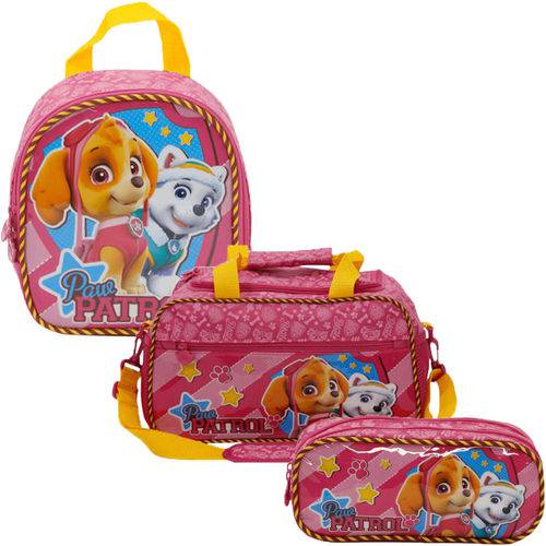 Assistência Técnica, SAC e Garantia do produto Kit Escolar Sacola + Lancheira + Estojo Xeryus Paw Patrol Girl Team (7984+7985+7987)