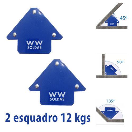 Assistência Técnica, SAC e Garantia do produto Kit 2 Esquadros Magnetico para Solda - Suporta 12kg