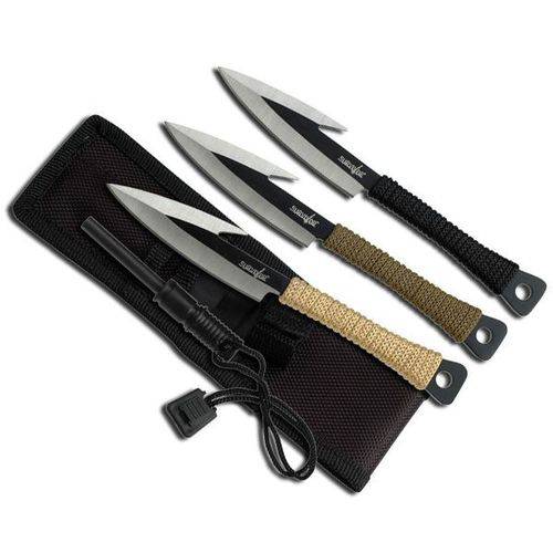 Assistência Técnica, SAC e Garantia do produto Kit 3 Facas Ponta de Lança Cabo em Corda Master Cutlery