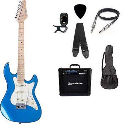 Assistência Técnica, SAC e Garantia do produto Kit Guitarra Strato Strinberg STS-100 com Acessórios + Amplificador AZUL