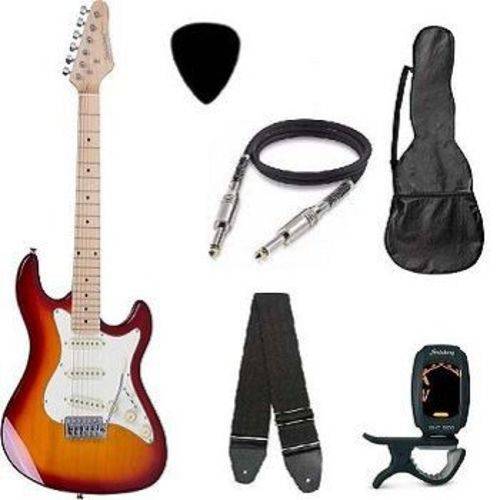 Assistência Técnica, SAC e Garantia do produto Kit Guitarra Strato Strinberg STS100 +Afinador + Capa + Correia + Cabo + Palhetas Cherry