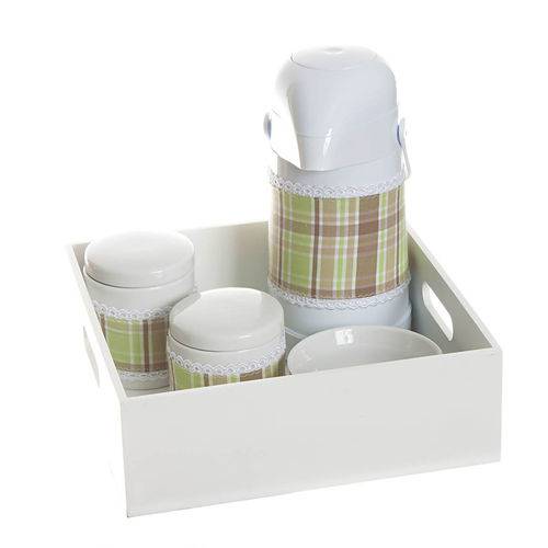 Assistência Técnica, SAC e Garantia do produto Kit Higiene com Porcelanas e Capa Bandeja Lisa Quarto Bebê Menino