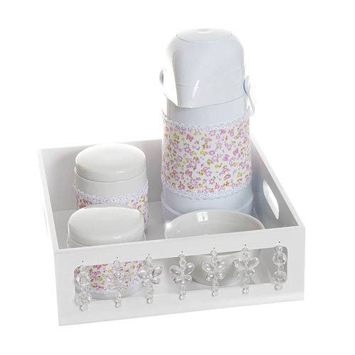 Assistência Técnica, SAC e Garantia do produto Kit Higiene com Porcelanas e Capa Borboleta Transparente Quarto Bebê Menina