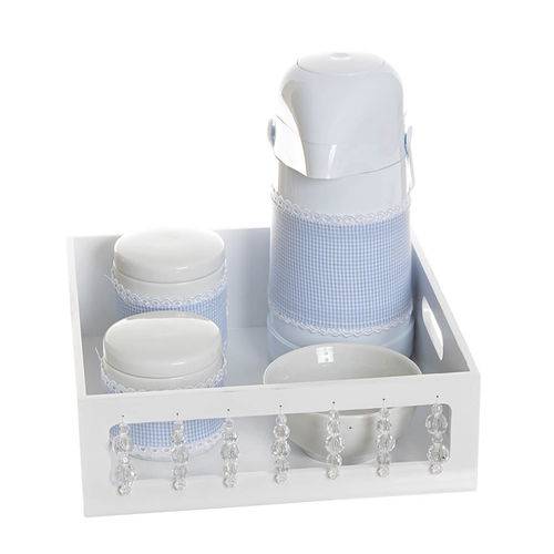 Assistência Técnica, SAC e Garantia do produto Kit Higiene com Porcelanas e Capa Pedra Transparente Quarto Bebê Menino