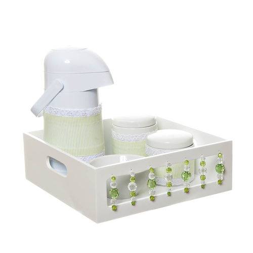 Assistência Técnica, SAC e Garantia do produto Kit Higiene com Porcelanas e Capa Pedra Verde Quarto Bebê Menino