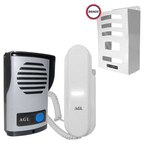 Assistência Técnica, SAC e Garantia do produto Kit Interfone Porteiro Eletrônico AGL P100 Monofone Protetor