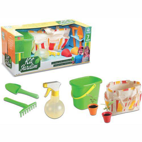 Assistência Técnica, SAC e Garantia do produto Kit Jardinagem Infantil - 7 Peças - Colorido - 0613 - Nig Brinquedos