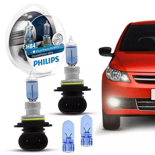 Assistência Técnica, SAC e Garantia do produto Kit Lâmpada Philips HB4 Cristal Vision Ultra 4300k 51w + Par de Pingão