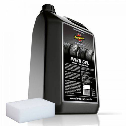 Assistência Técnica, SAC e Garantia do produto Kit Limpa Pneu Gel Pretinho 5l + Esponja - Braclean