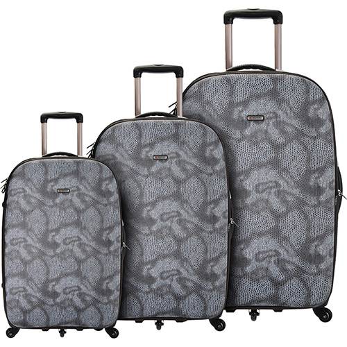 Assistência Técnica, SAC e Garantia do produto Kit Malas de Viagem Serpente Estampada 1772r/73r/74r - Tonin