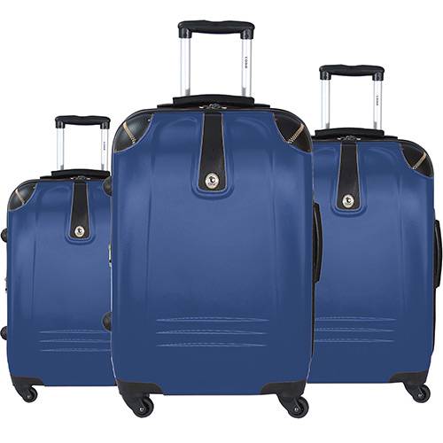 Assistência Técnica, SAC e Garantia do produto Kit Malas de Viagem Ship Azul 1157/58/59 - Tonin