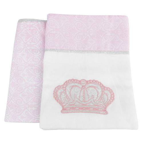 Assistência Técnica, SAC e Garantia do produto Kit 2 Mantas Cueiros Princesa Rosa Reininho Classic