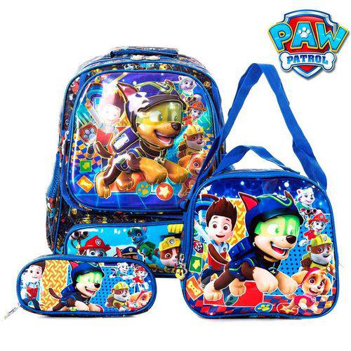 Assistência Técnica, SAC e Garantia do produto Kit Mochila 3D Escolar Infantil de Costas Patrulha Canina