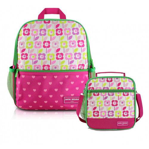 Assistência Técnica, SAC e Garantia do produto Kit Mochila Infantil com Lancheira Térmica P Flor Pink Sapeka - Jacki Design