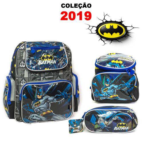 Assistência Técnica, SAC e Garantia do produto Kit Mochila Infantil Escolar Costa Batman 2019