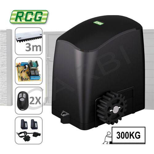 Assistência Técnica, SAC e Garantia do produto Kit Motor Rcg para Portão Eletrônico Deslizante de Correr 1/5hp Até 300kg Slider Pl Slim