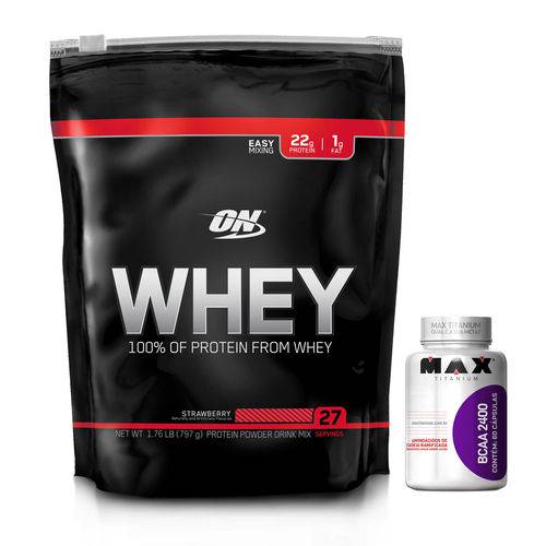 Assistência Técnica, SAC e Garantia do produto Kit Optimun Nutrition Value Pack 100% Whey Protein + BCAA 100 Caps