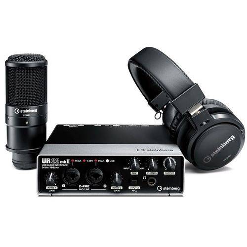 Assistência Técnica, SAC e Garantia do produto Kit para Gravação em Estúdio Steinberg UR22 MkII Recording Pack