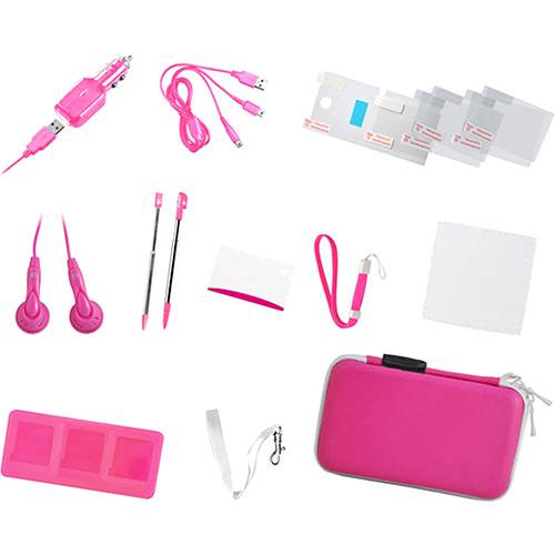 Assistência Técnica, SAC e Garantia do produto Kit para Viagem Tech Dealer 3DS/DSI/DS Lite - Rosa