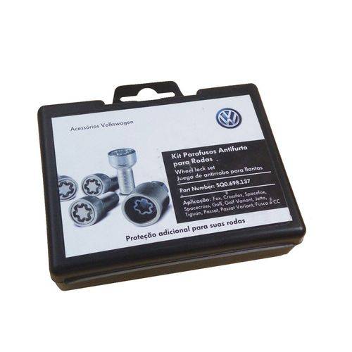 Assistência Técnica, SAC e Garantia do produto Kit Parafuso Antifurto Polo Golf Jetta Novo Original Volkswagen 5z0071597D