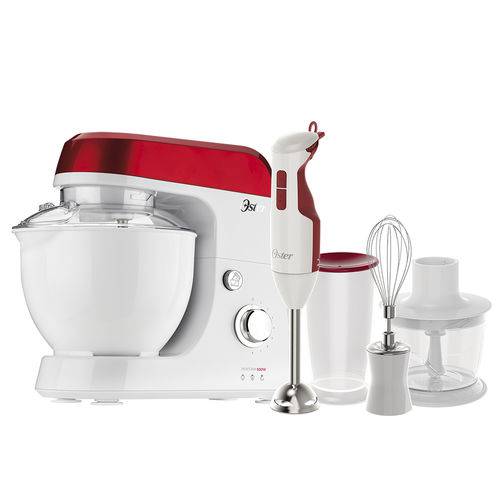 Assistência Técnica, SAC e Garantia do produto Kit Perform Batedeira e Mixer Oster Vermelho e Branco