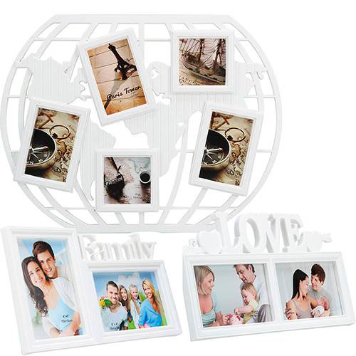 Assistência Técnica, SAC e Garantia do produto Kit Porta Retrato Mundo Família e Amor - At.home