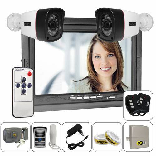 Assistência Técnica, SAC e Garantia do produto Kit Porteiro Eletrônico com Vídeo Monitor com Câmeras Fechadura Receptor e Controles