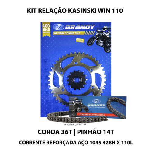 Assistência Técnica, SAC e Garantia do produto Kit Relação Brandy Kasinski Win 110