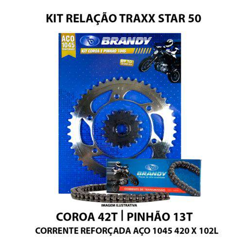 Assistência Técnica, SAC e Garantia do produto Kit Relação Brandy Traxx Star 50