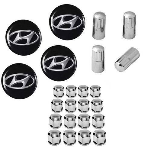 Assistência Técnica, SAC e Garantia do produto Kit Roda Calota Hyundai HB20 + Emblema Resinado + Tampa Ventil + Capa Parafuso