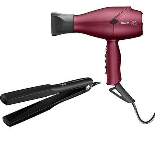 Assistência Técnica, SAC e Garantia do produto Kit Secador Kompress Wine 127v + Chapa Ceramica Bivolt Taiff