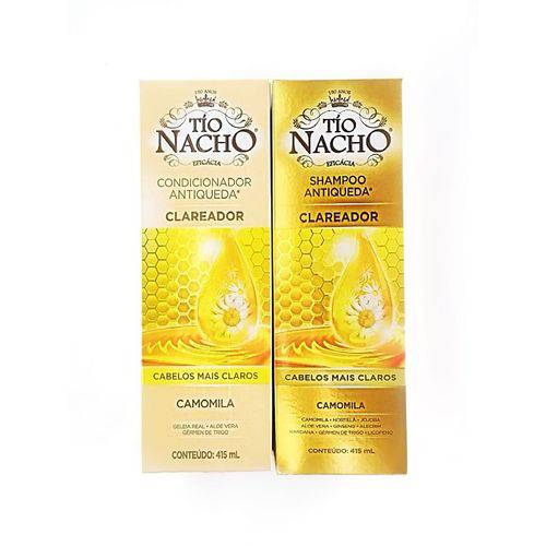 Assistência Técnica, SAC e Garantia do produto Kit Shampoo e Condicionador Clareador - Tio Nacho 415ml