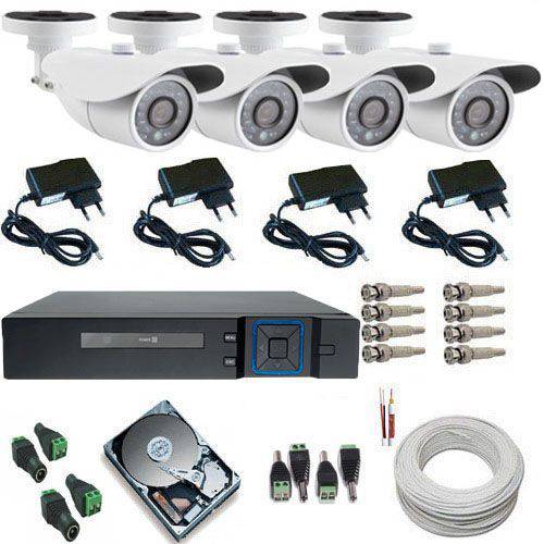 Assistência Técnica, SAC e Garantia do produto Kit Sistema de Monitoramento Completo 04 Câmeras Infra Ahd 1.3 MP + Dvr Multi HD 5 em 1