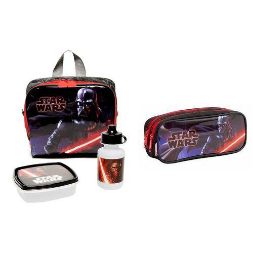 Assistência Técnica, SAC e Garantia do produto Kit Star Wars 17z Sestini : Lancheira Térmica e Estojo Duplo