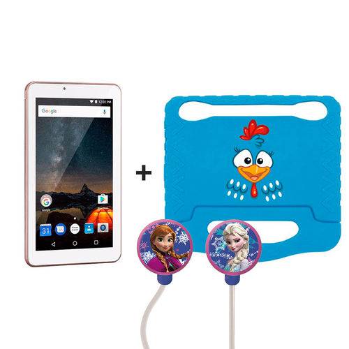 Assistência Técnica, SAC e Garantia do produto Kit Tablet com Capa Infantil Galinha Pintadinha + Fone de Ouvido Frozen Multilaser