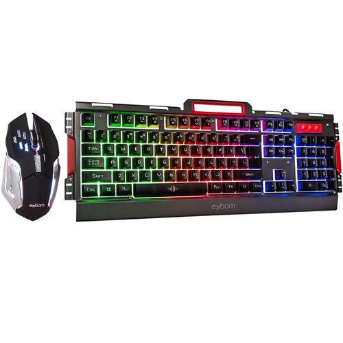 Assistência Técnica, SAC e Garantia do produto Kit Teclado e Mouse Exbom Gamer com Led Bk-g3000