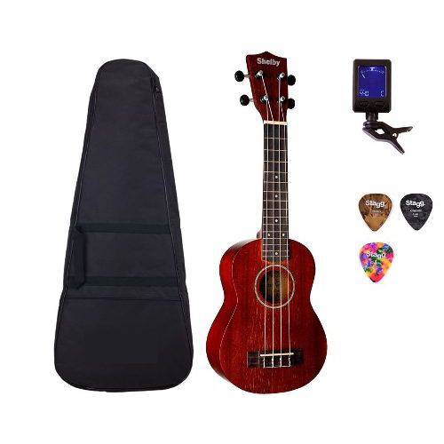 Assistência Técnica, SAC e Garantia do produto Kit Ukulele Acústico Completo Su21 Shelby