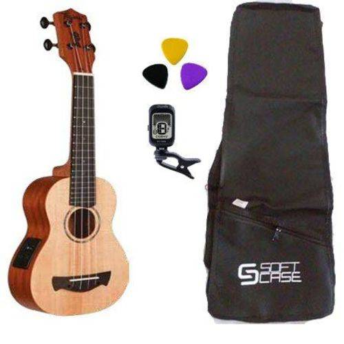 Assistência Técnica, SAC e Garantia do produto Kit Ukulele Elétrico Soprano 41K Tagima + Capa + Afinador + 3palhetas