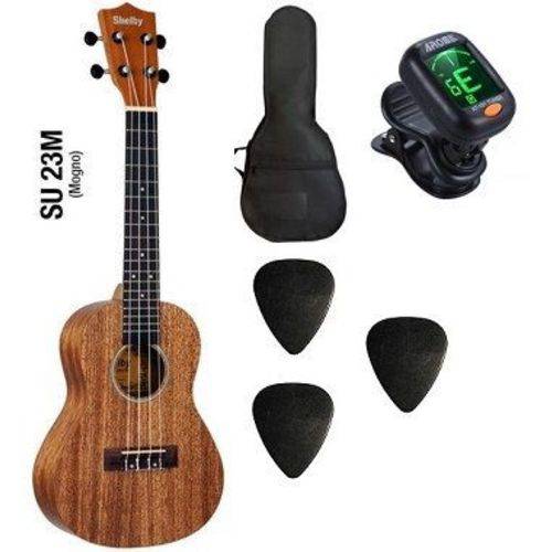 Assistência Técnica, SAC e Garantia do produto Kit Ukulele Shelby Concerto SU23M - Mogno