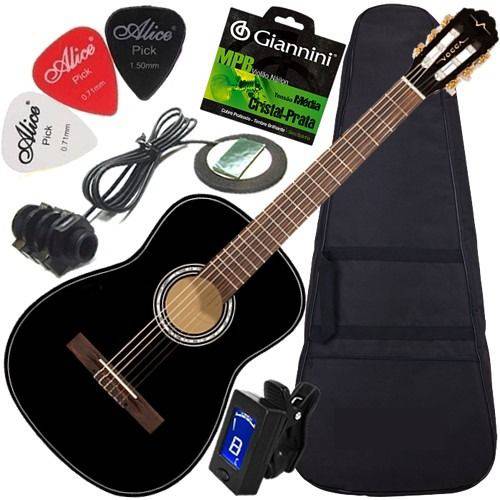 Assistência Técnica, SAC e Garantia do produto Kit Violão Eletroacústico Vca104 Eq Nylon Vogga