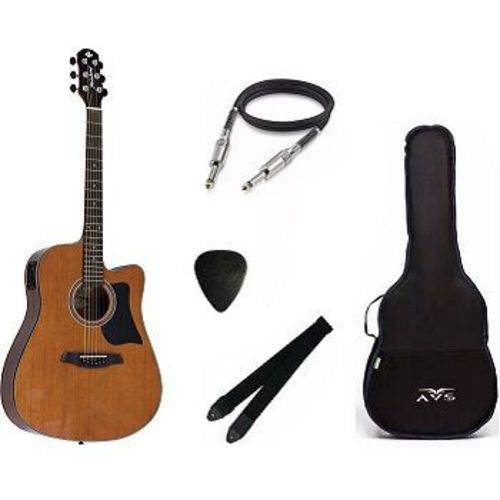 Assistência Técnica, SAC e Garantia do produto Kit Violão Strinberg Folk Elétrico Aço Sd25 Mogno com Acessórios