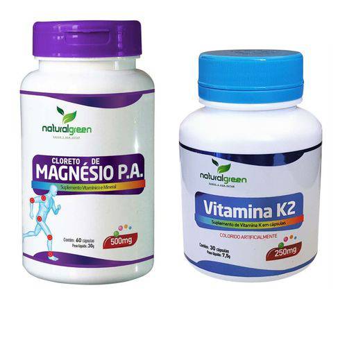 Assistência Técnica, SAC e Garantia do produto Kit Vitaminas Magnésio P.a. e Vitamina K2 60 Cápsulas